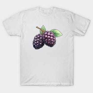 Blackberry Fruit Art T-Shirt